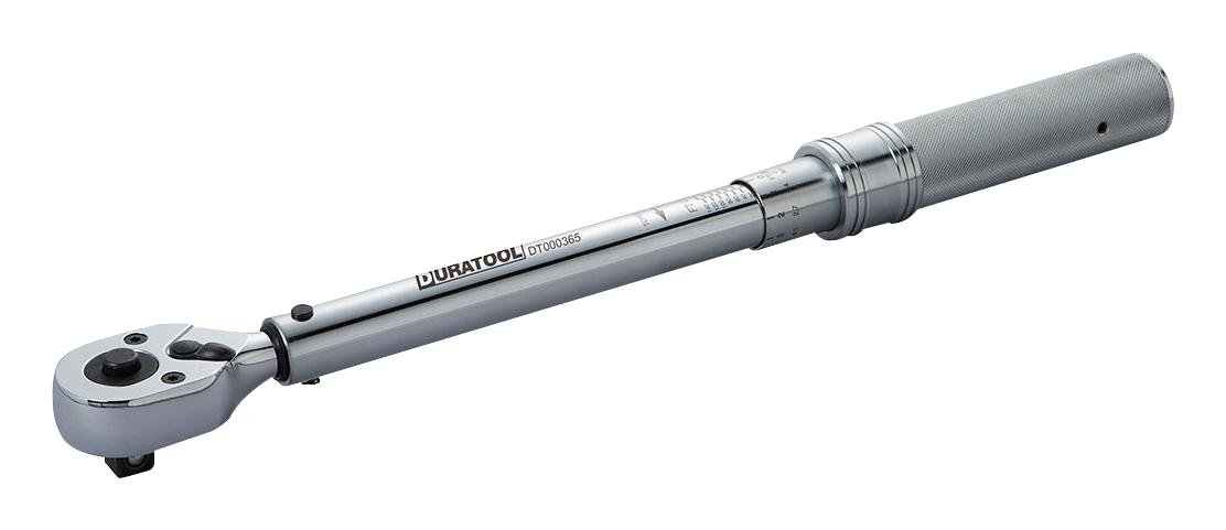 DT000365 ADJ TORQUE WRENCH, CARBON STEEL, 248MM DURATOOL