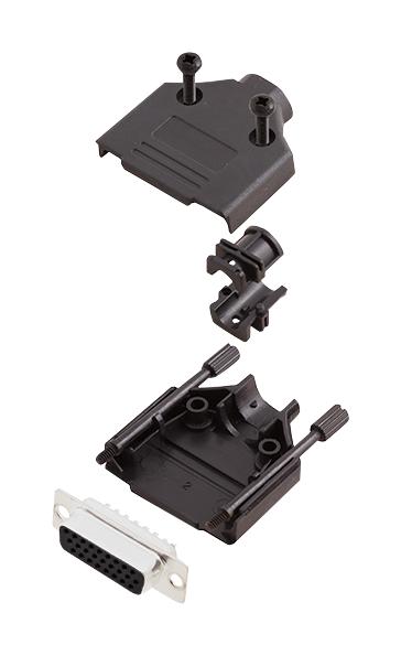 L17DTPK-P-15+L77HDA26S HD-D SUB CONNECTOR, RCPT, 26POS, SOLDER AMPHENOL ICC