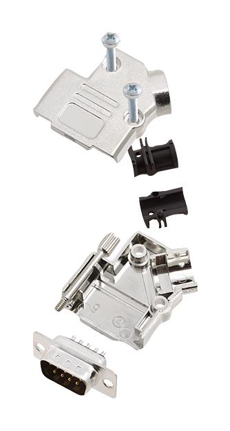 L17D45PK-M-09+L717SDE09P D SUB CONNECTOR, PLUG, 9POS, SOLDER AMPHENOL ICC