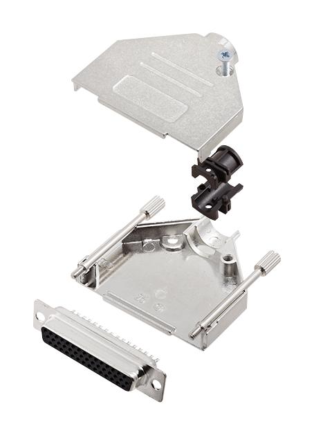 L17DTZK25+L77HDB44S HD-D SUB CONNECTOR, RCPT, 44POS, SOLDER AMPHENOL ICC