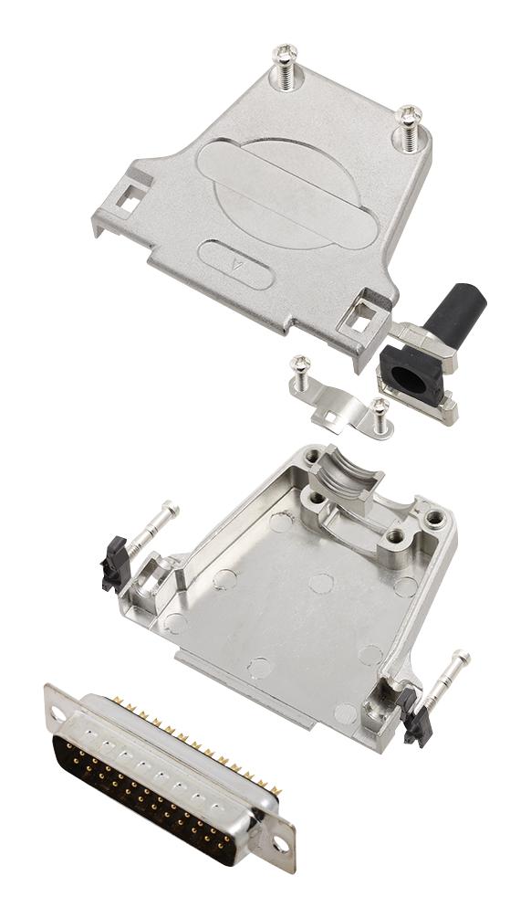 L17DTZF25-RG+L717SDB25P D SUB CONNECTOR, PLUG, 25POS, SOLDER AMPHENOL ICC