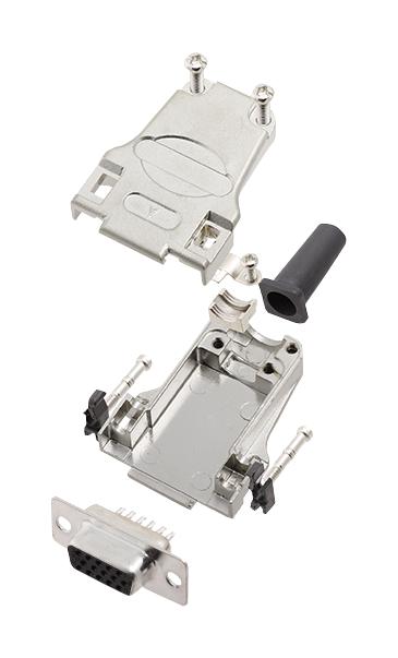 L17DTZF09-RG+L77HDE15S HD-D SUB CONNECTOR, RCPT, 15POS, SOLDER AMPHENOL ICC