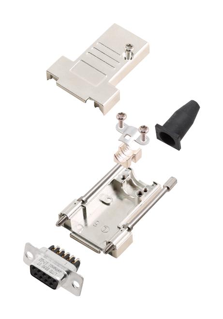 L17DTSL09-RG-LJS-T+L77DE09SST D SUB CONNECTOR, RCPT, 9POS, SCREW AMPHENOL ICC
