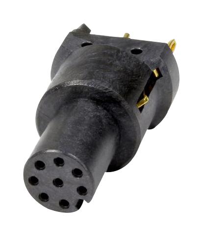 21033212818 SENSOR CONNECTOR, M12, RCPT, 8POS, PCB HARTING