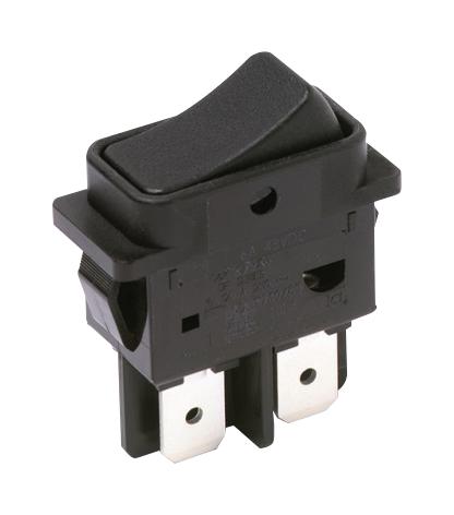 DF62J12S215PQA ROCKER SWITCH, DPST, 16A, 250V, BLACK C&K COMPONENTS