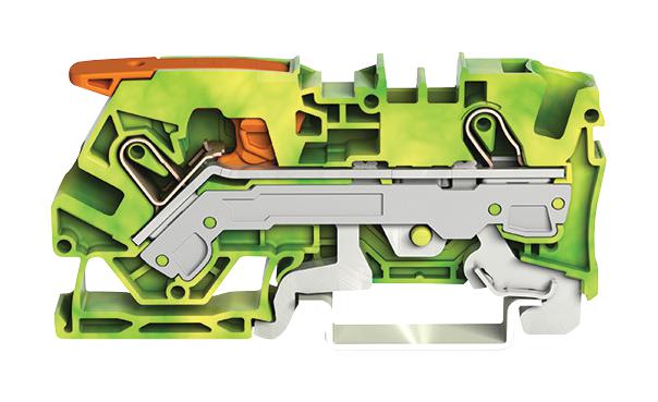 2106-1207 TERMINAL BLOCK, DINRAIL, 2WAYS, 8AWG WAGO