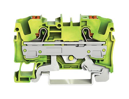 2206-1207 TERMINAL BLOCK, DINRAIL, 2WAYS, 8AWG WAGO
