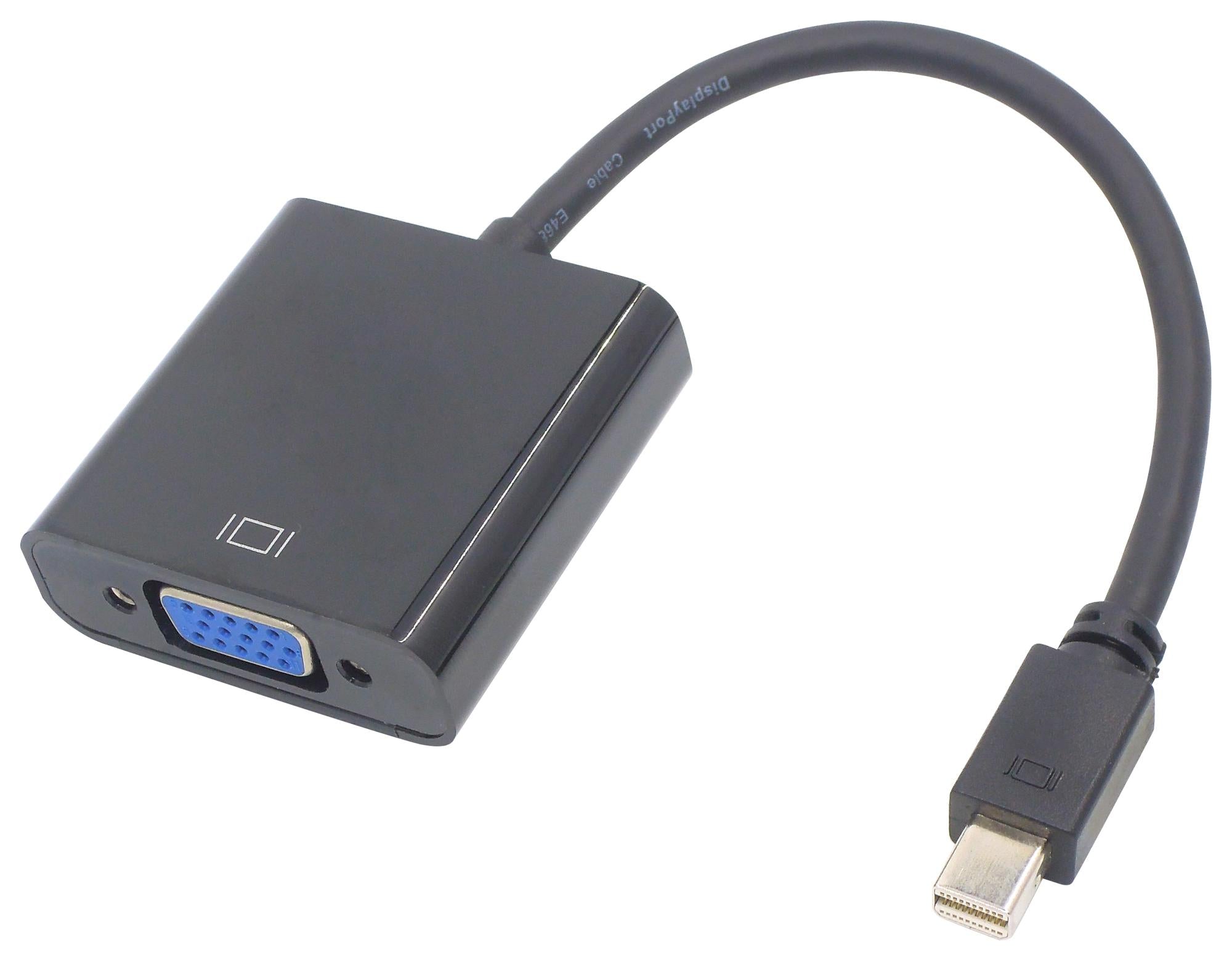 PS000260 AUDIO ADAPTER, MINI DP PLUG-VGA PLUG MULTICOMP PRO