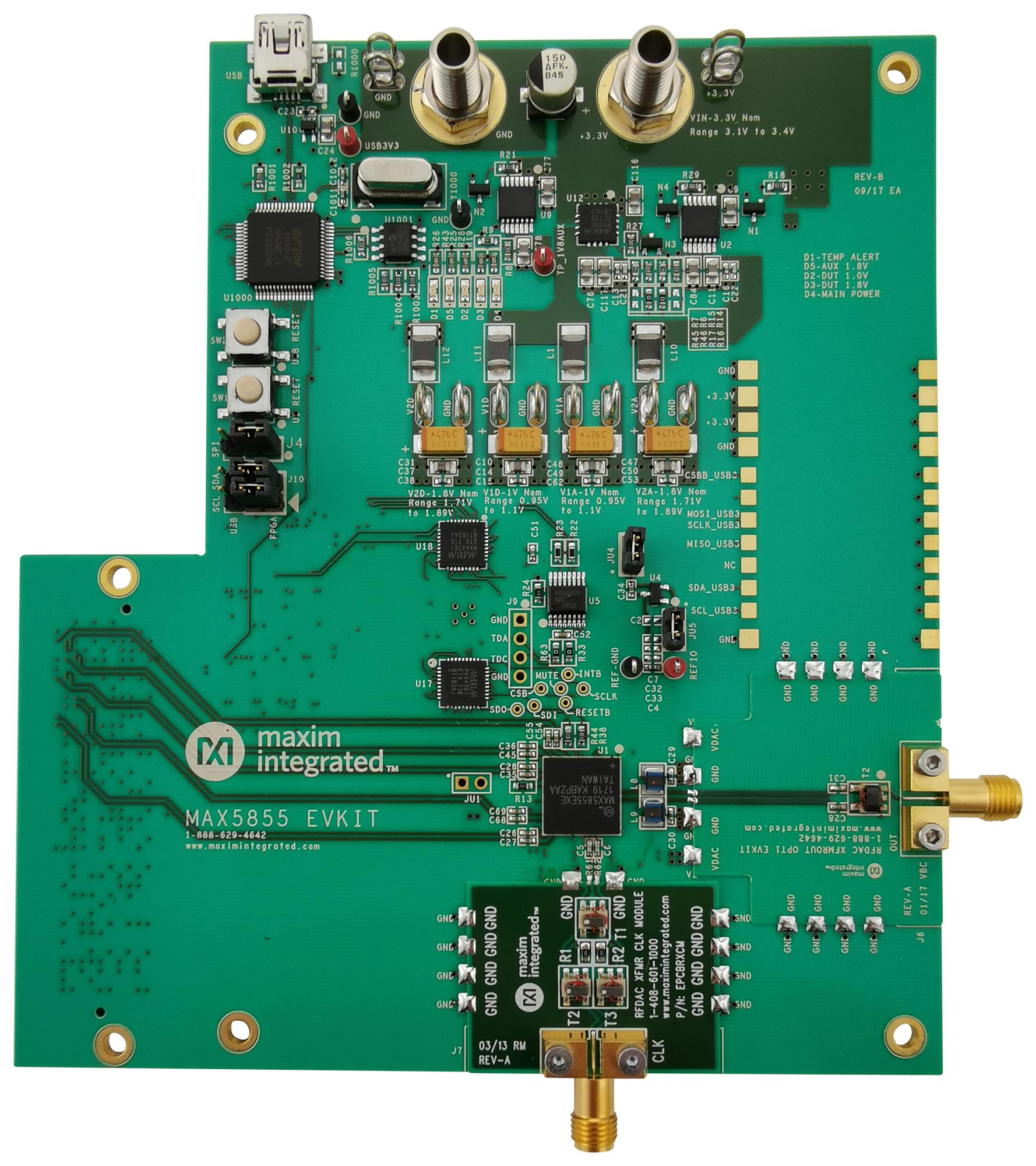 MAX5855EVKIT# EVAL KIT, DIGITAL-TO-ANALOG CONVERTER MAXIM INTEGRATED / ANALOG DEVICES