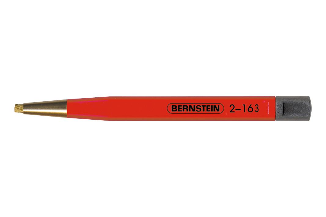 2-163 CLEANER BRUSH, BRASS, 120MM BERNSTEIN WERKZEUGFABRIK