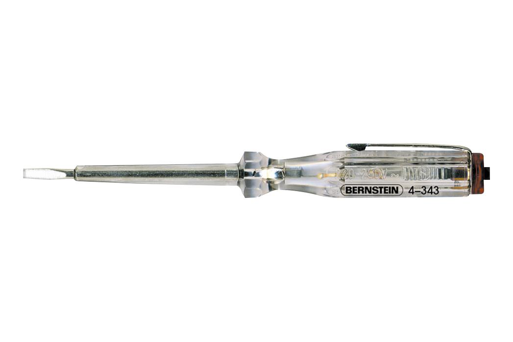 4-343 VDE VOLTAGE TESTER, 250V, 3MMX60MM BERNSTEIN WERKZEUGFABRIK
