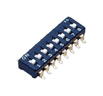 CFS-0802MB DIP SWITCH, SPST-NO, 0.1A, 6V, SMD NIDEC COPAL ELECTRONICS