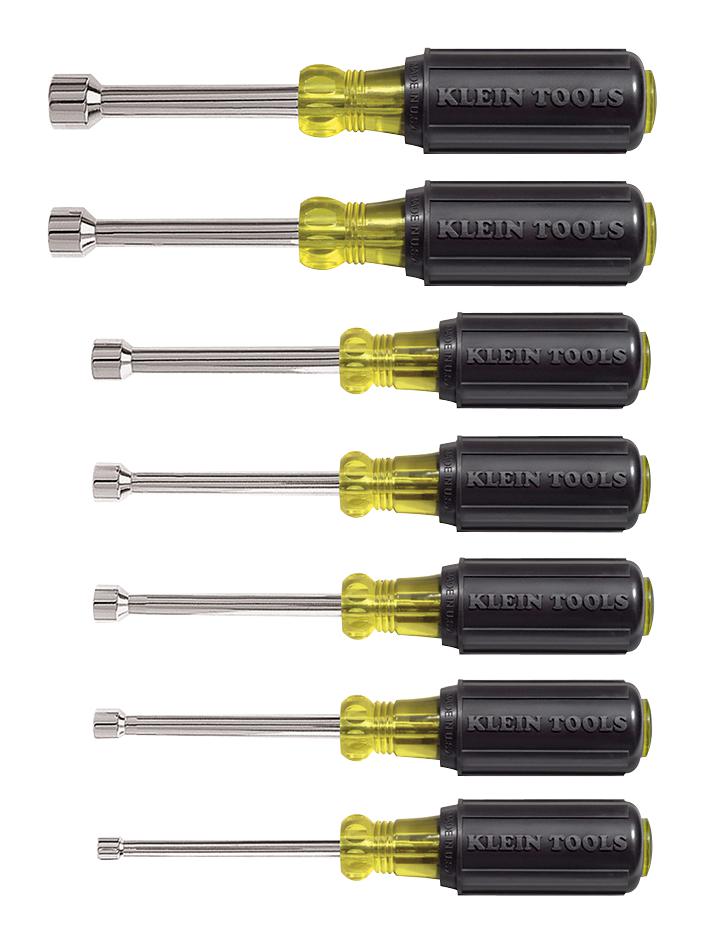 631 HOLLOW-SHAFT NUT DRIVER SET, 7 PC KLEIN TOOLS