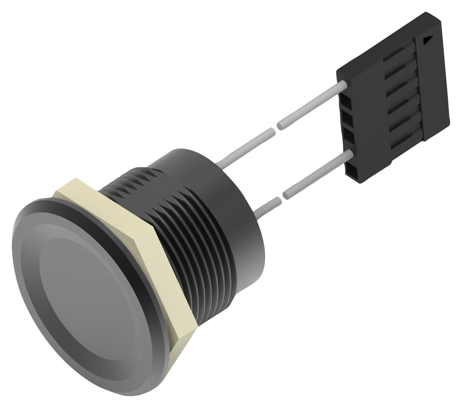 AVP19MAIBC000T5A04 VANDAL RESISTANT SW, SPST, 1A, 24V, PANL ALCOSWITCH - TE CONNECTIVITY