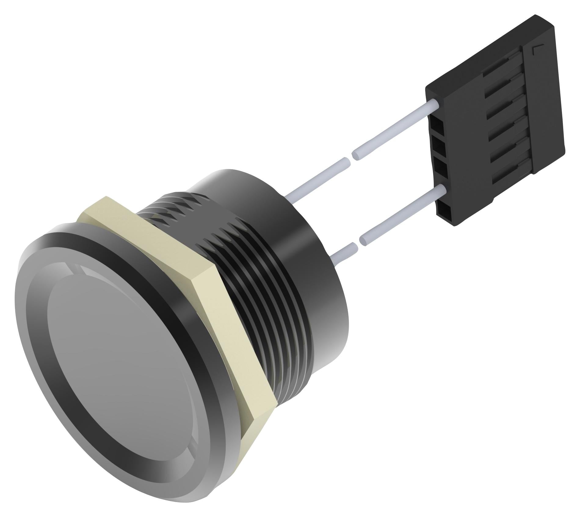 AVP22MAIBC000T5A04 VANDAL RESISTANT SW, SPST, 1A, 24V, PANL ALCOSWITCH - TE CONNECTIVITY