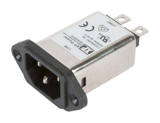 FASAS03SFR IEC FILTER, ITE, 2.5MH, 3A, QC XP POWER