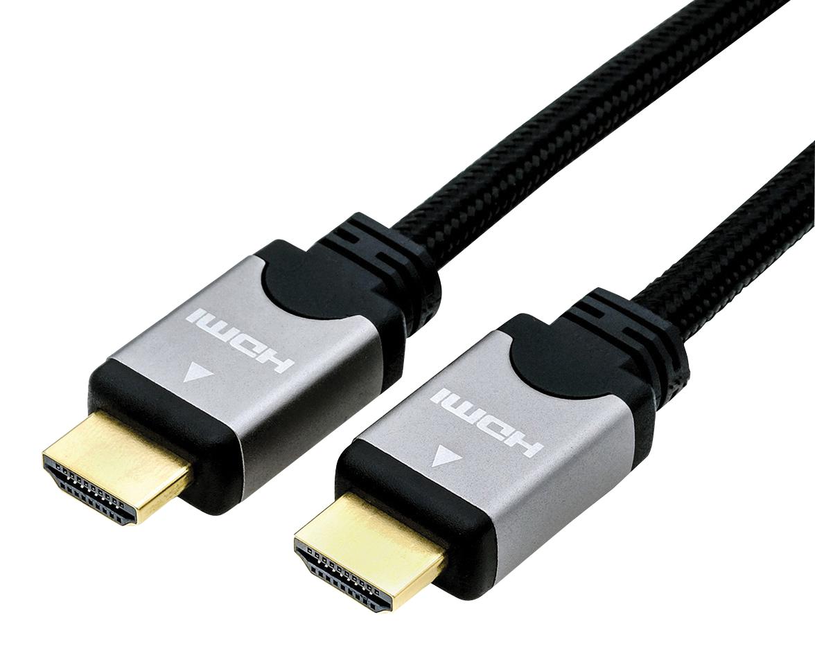11.04.5853 CABLE, HDMI A PLUG-PLUG, 5M, BLACK ROLINE