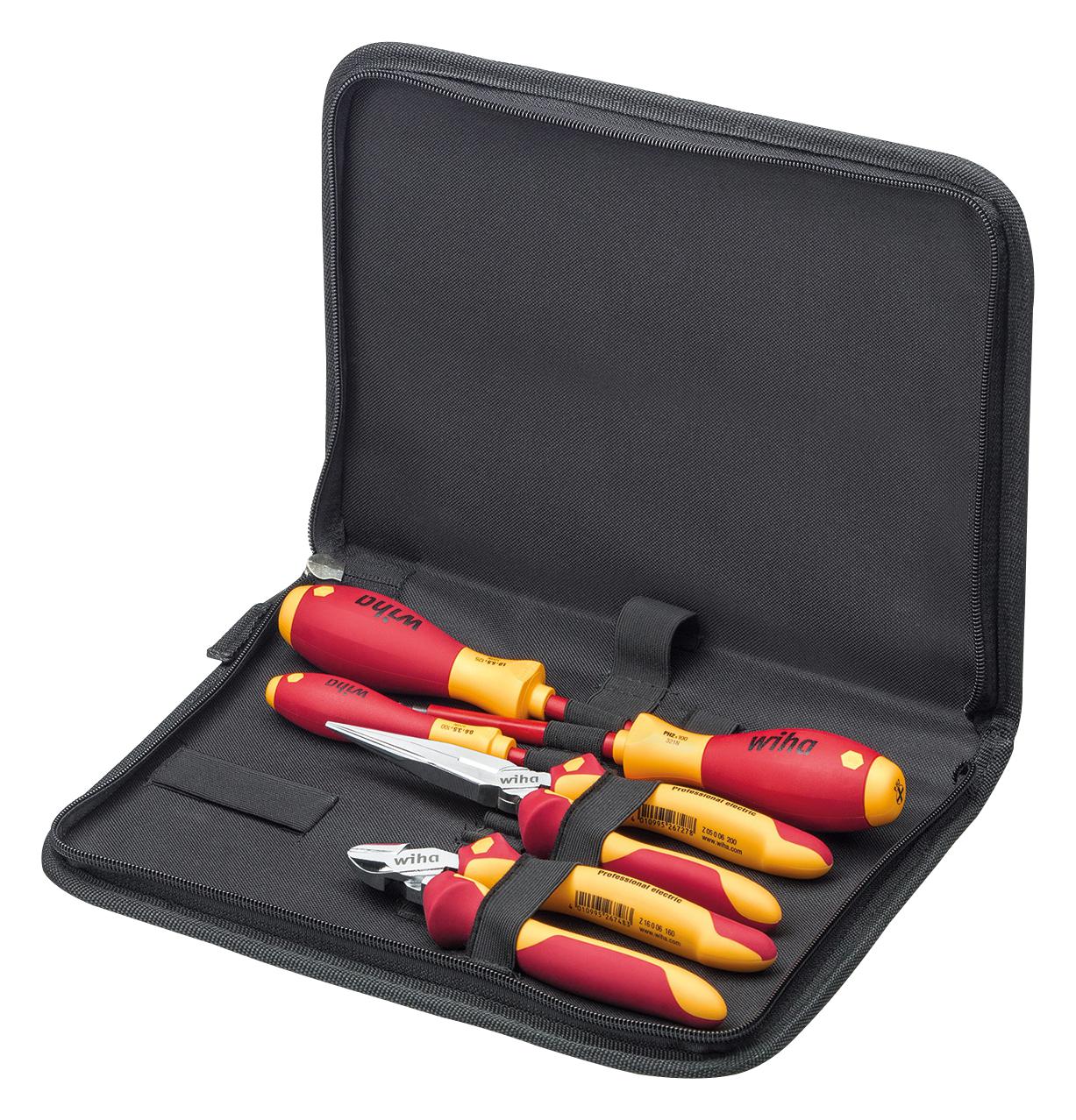 26755 ELECTRICIAN TOOL SET, 5PC/ BAG WIHA