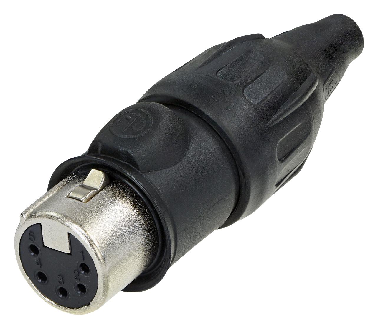 NC5FX-TOP CABLE CONNECTOR FEM. 5POLE TOP NEUTRIK