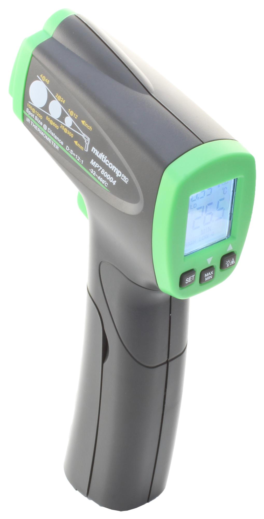 MP780004 IR THERMOMETER, -32 TO 400 DEG C MULTICOMP PRO