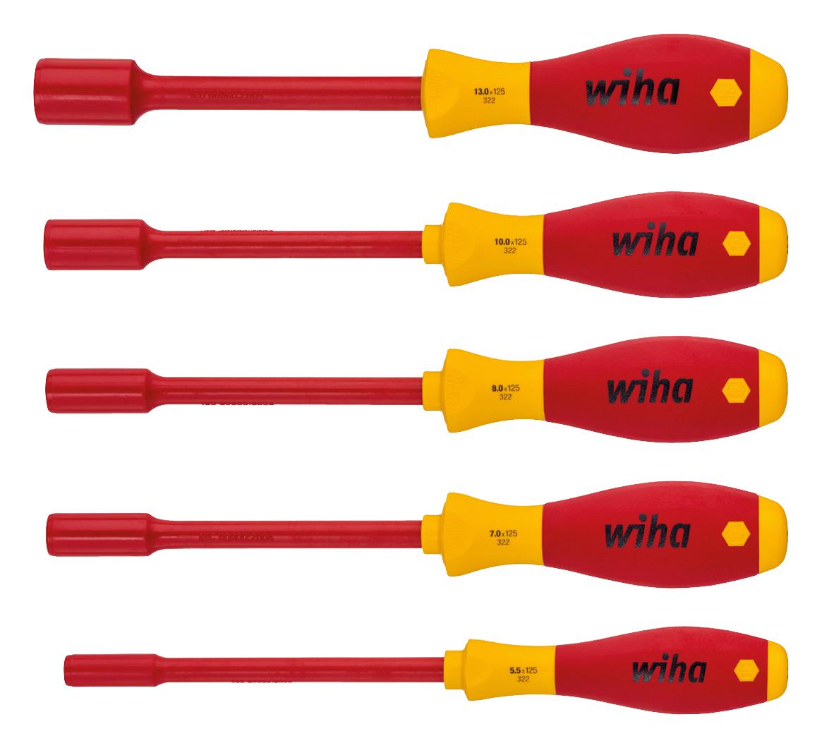29466 HEXAGON NUT DRIVER SET, 5PC WIHA