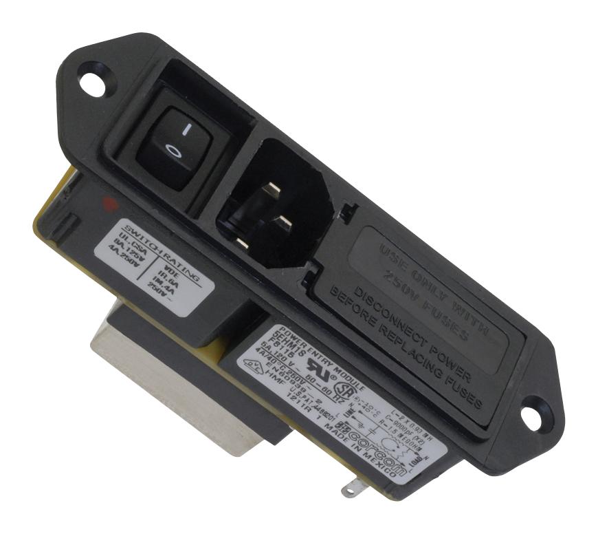 1-6609130-3 IEC FILTER, MEDICAL, 5A, 250VAC, QC TE CONNECTIVITY