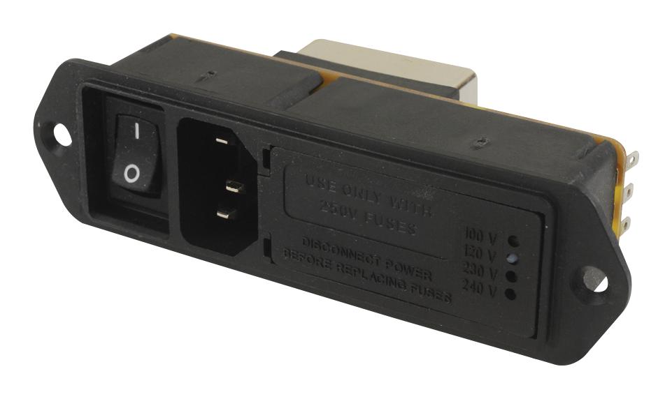 1-6609130-5 IEC FILTER, MEDICAL, 5A, 250VAC, QC TE CONNECTIVITY