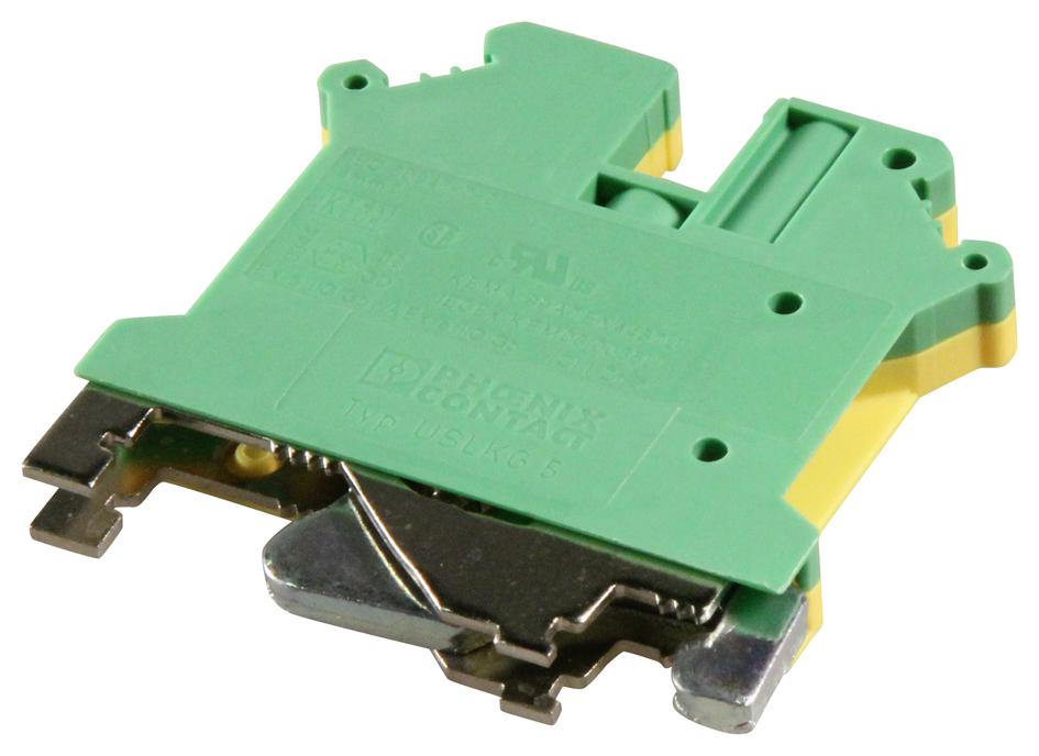 0441504 TERMINAL BLOCK, DIN RAIL, 2POS, 16AWG PHOENIX CONTACT