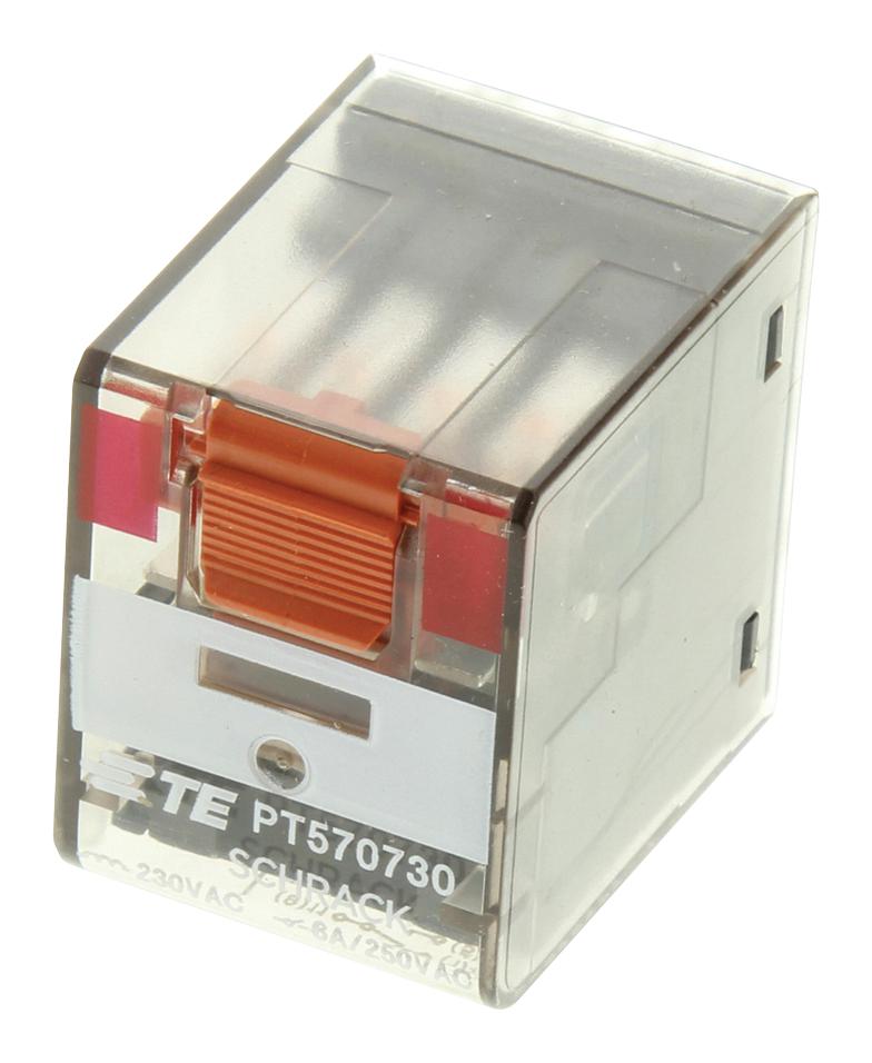 PT570730 RELAY, 4PDT, 240VAC, 6A SCHRACK - TE CONNECTIVITY