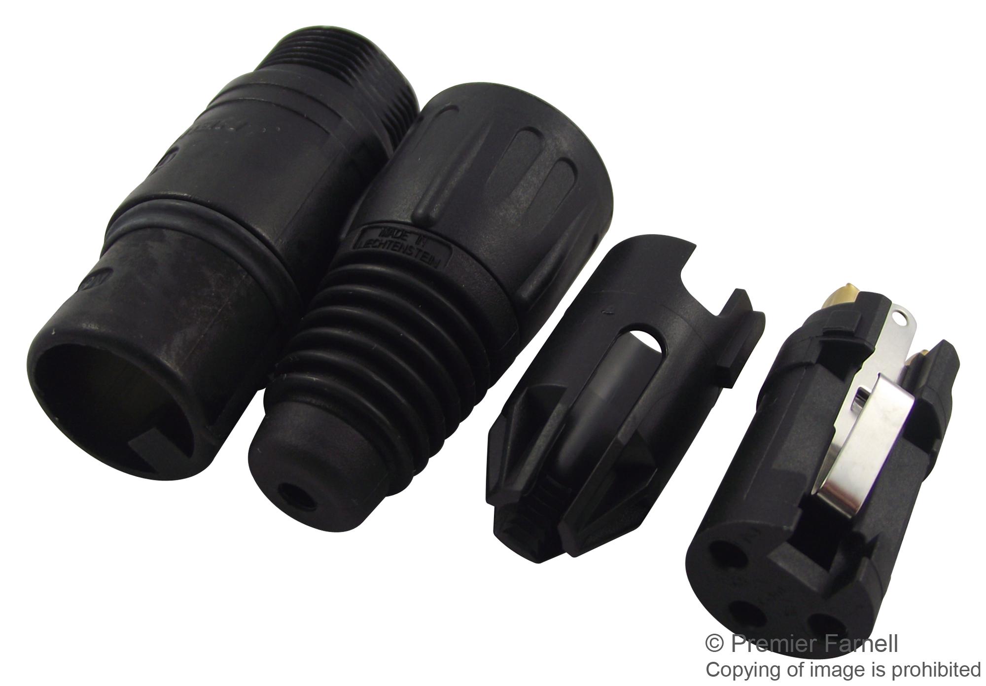 NC3FXB SOCKET, XLR, FREE, BLACK, 3POLE NEUTRIK