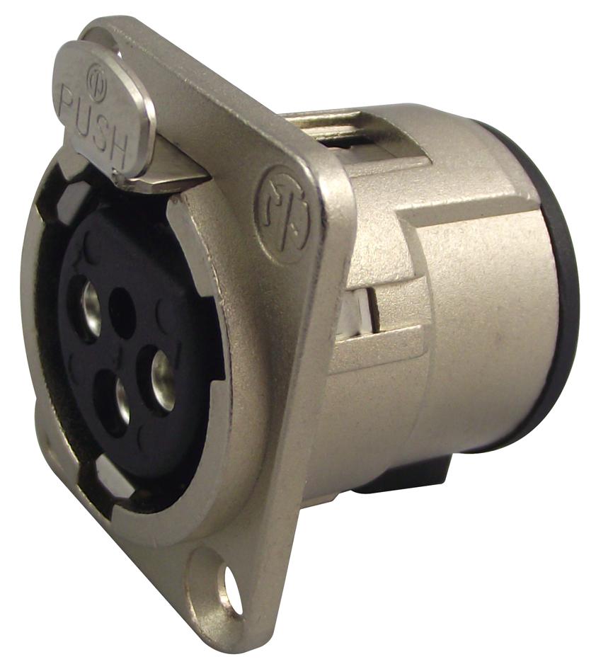 NC3FDV SOCKET, XLR, PANEL, PCB, 3POLE NEUTRIK