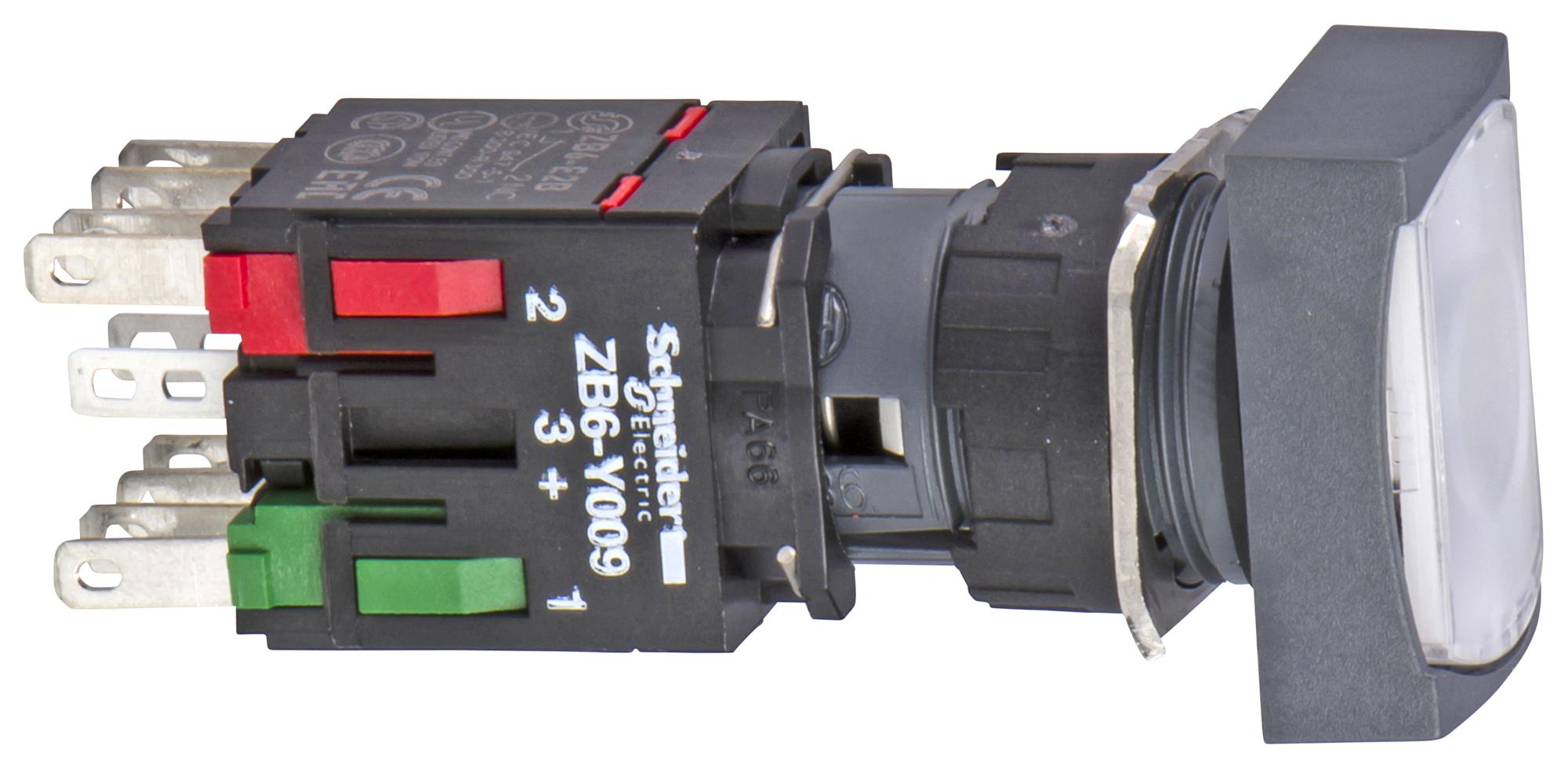 XB6DF1B5B PB SWITCH, DPST-1NO/SPST-NC, 3A, 240V SCHNEIDER ELECTRIC