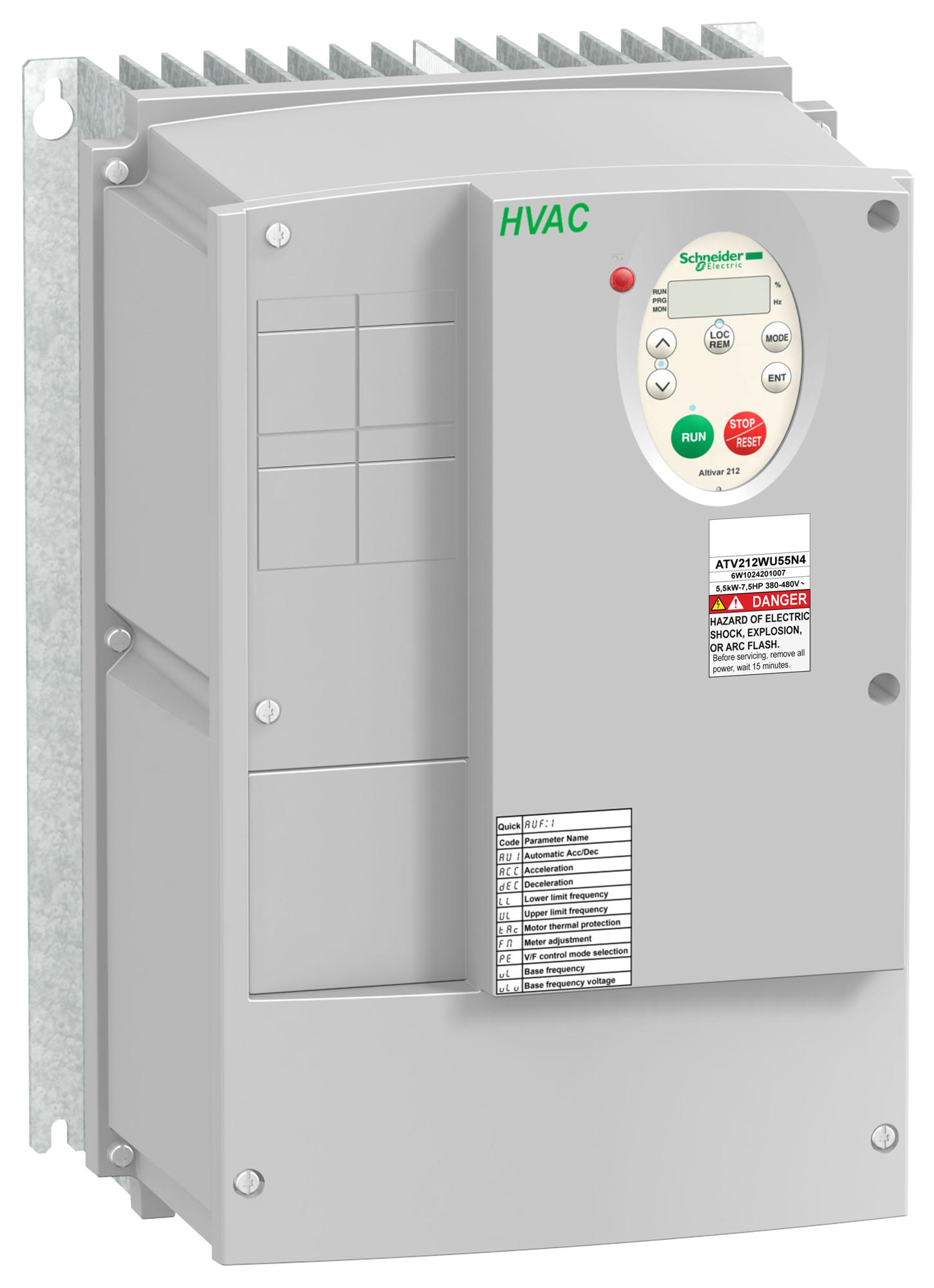 ATV212WU75N4C VAR SPEED DRIVE , 3-PH, 7.5KW, 480VAC SCHNEIDER ELECTRIC