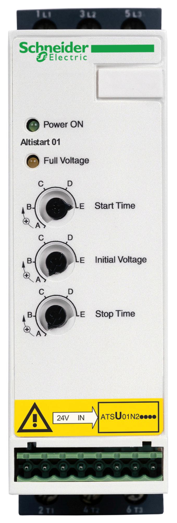 ATSU01N232LT SOFT STARTER, 3-PH, 32A, 15KW, 480VAC SCHNEIDER ELECTRIC