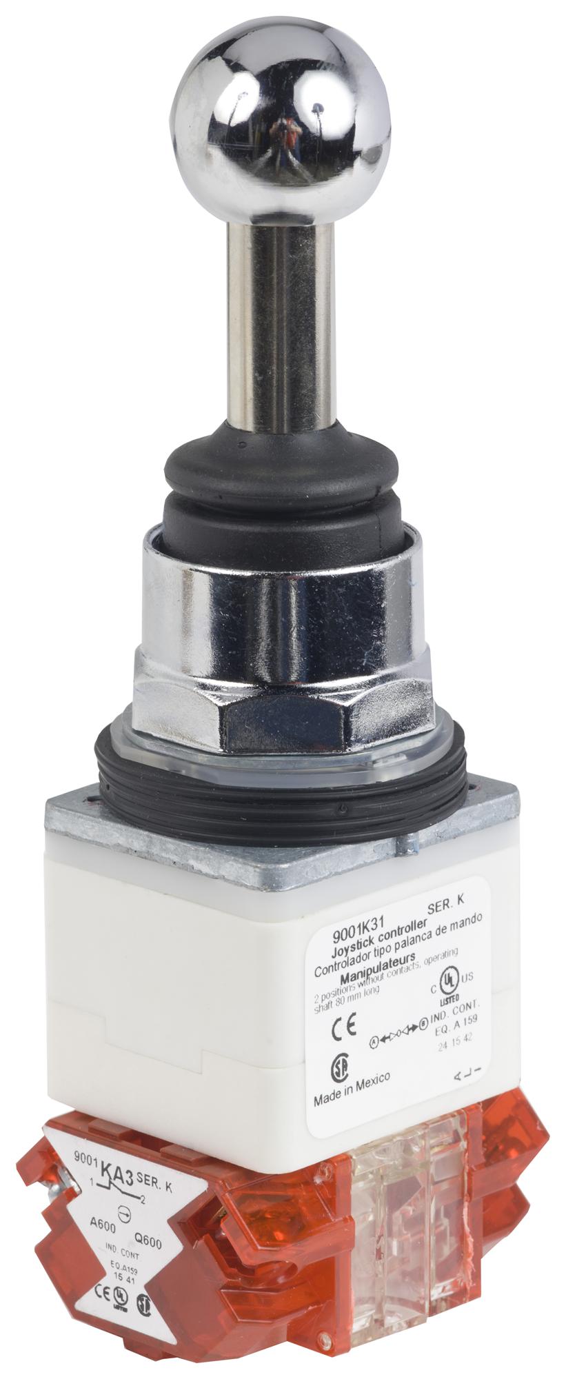 9001K31H8 JOYSTICK SWITCH, BALL TIP, 3POS SCHNEIDER ELECTRIC