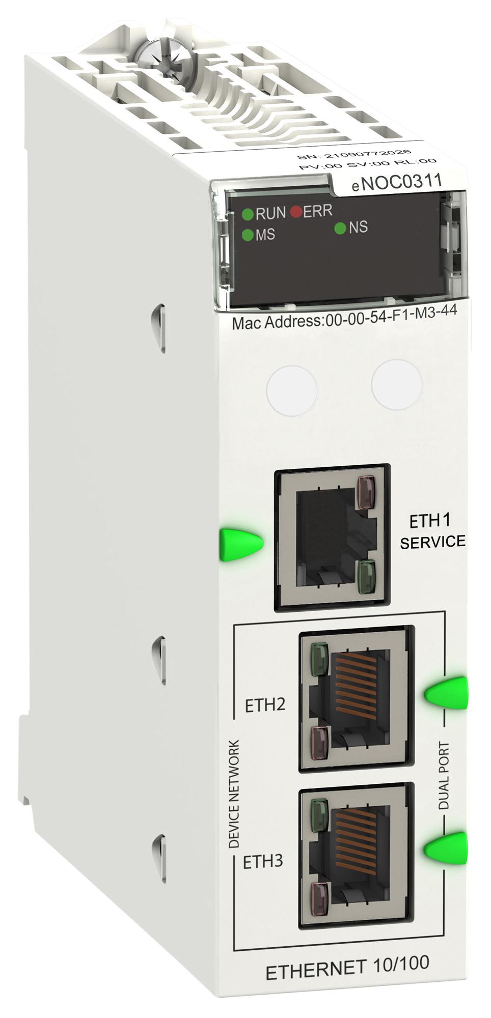 BMENOC0311 ETHERNET COMMUNICATION MODULE, 3PORT SCHNEIDER ELECTRIC
