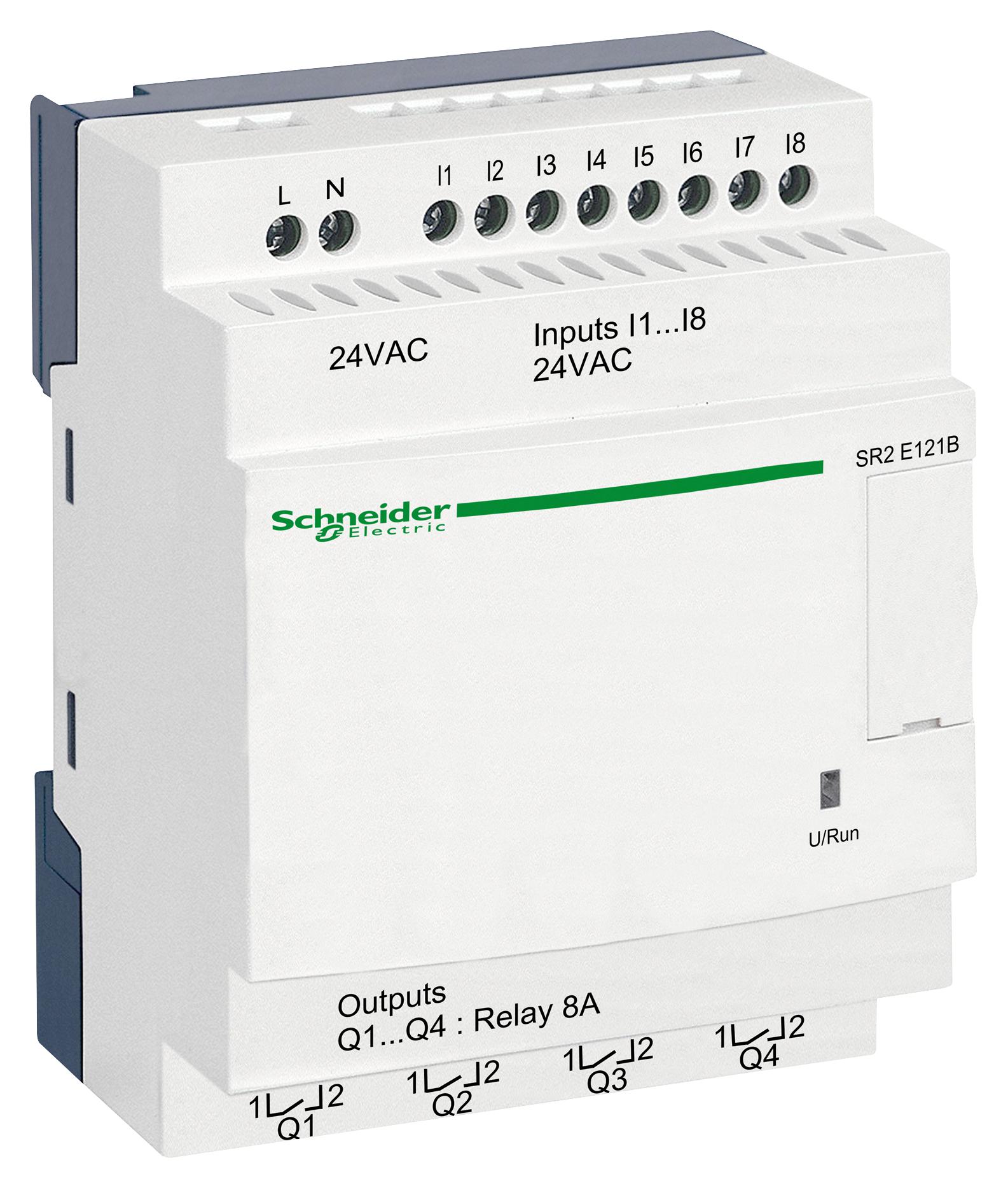 SR2E121B COMPACT SMART RELAY, 8I/P, 4O/P DIGITAL SCHNEIDER ELECTRIC