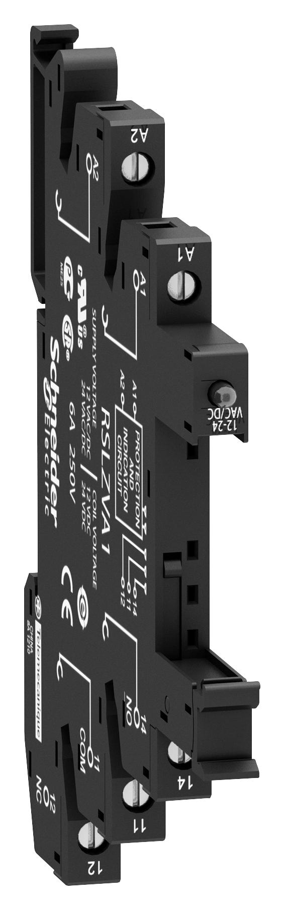 RSLZVA3 RELAY SOCKET, 6A, 110VAC, SCREW SCHNEIDER ELECTRIC