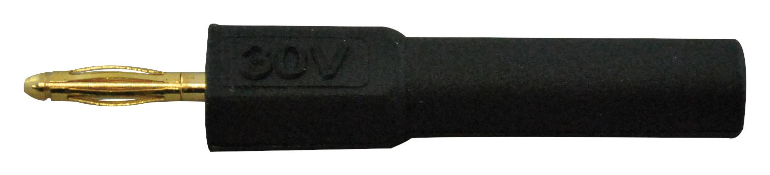 BU-P72914-0. 2MM PIN TO 4MM SOCKET ADAPTER, 45MM, BLK MUELLER ELECTRIC