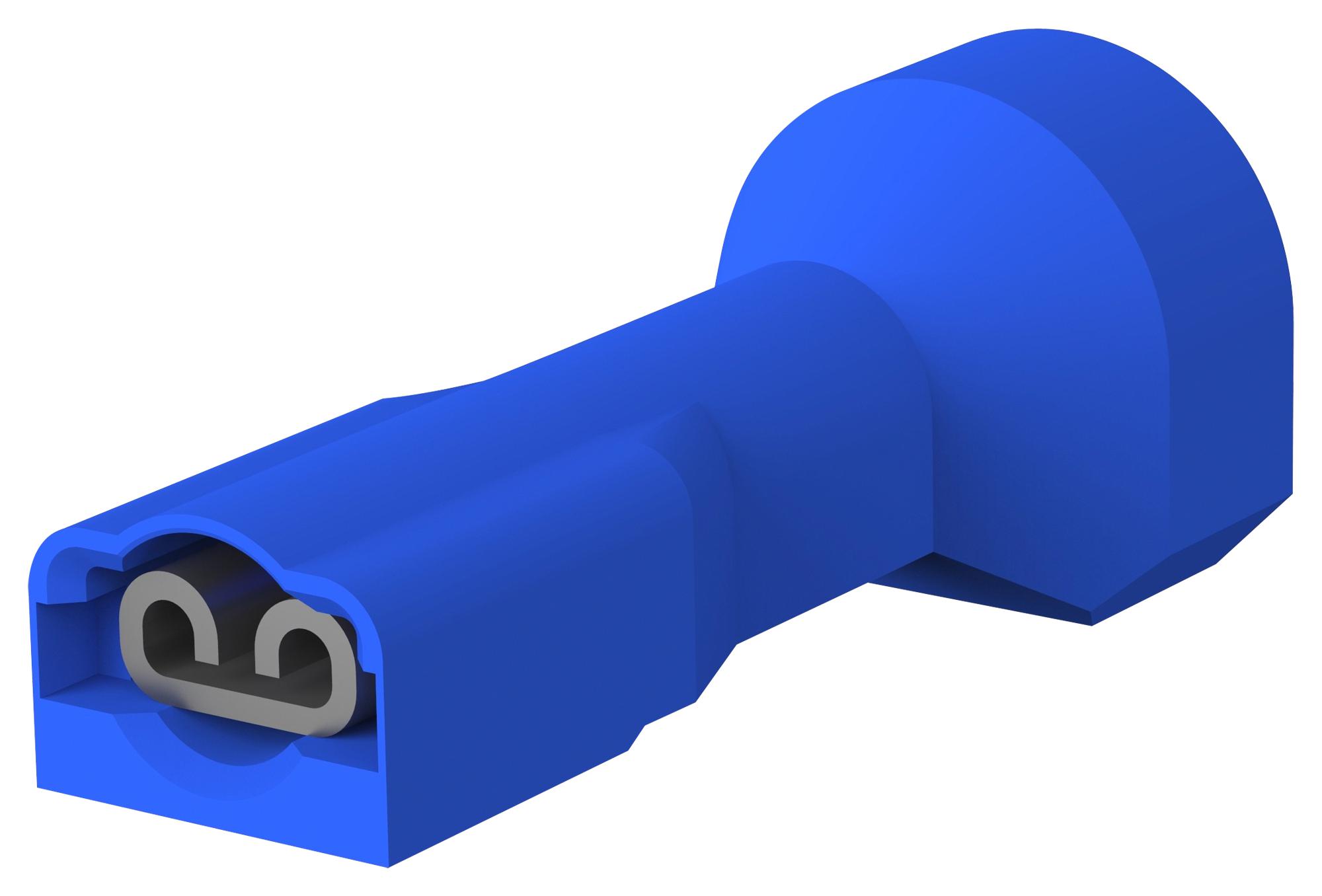 3-520370-2 FEMALE DISCONNECT, 2.8MM, 16-14AWG, BLUE AMP - TE CONNECTIVITY