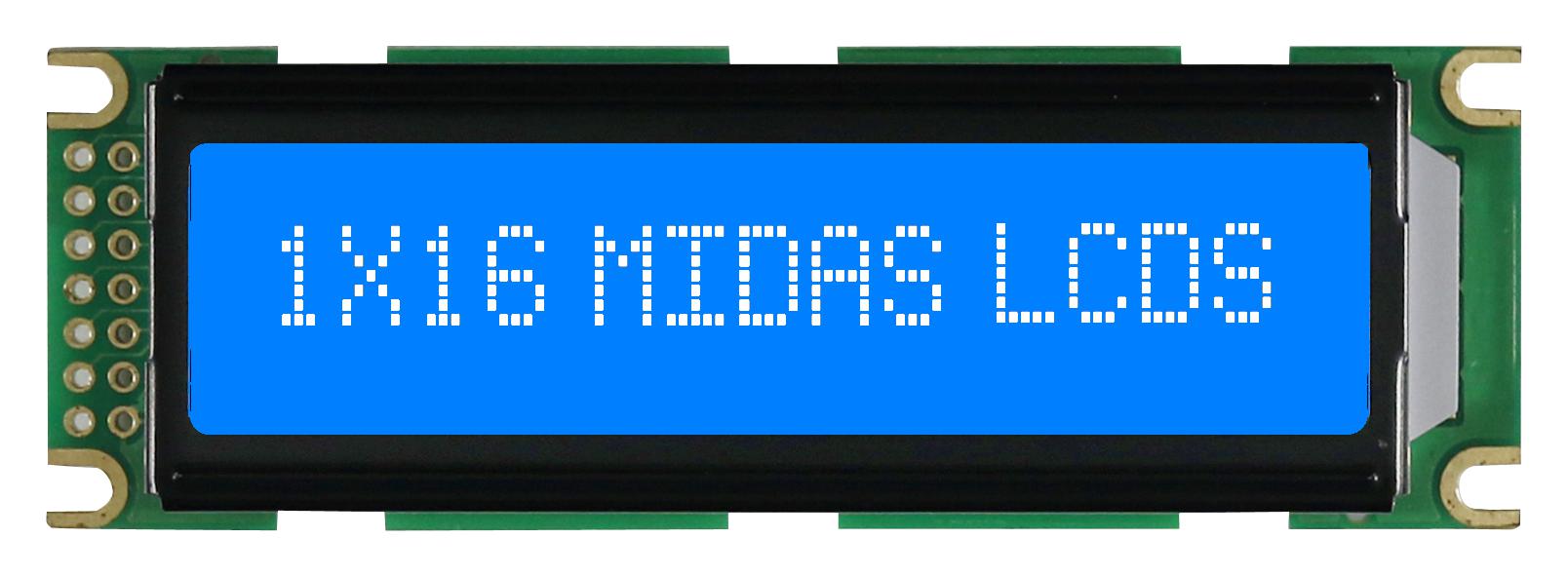 MC11606C6WK-BNMLW ALPHANUMERIC DISPLAY, STN, 6.56MM, COB MIDAS