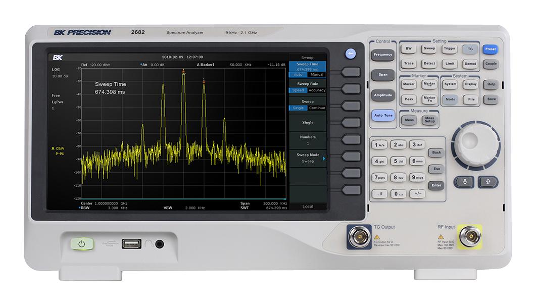 BK2682 SPECTRUM ANALYZER, 9KHZ-2.1GHZ B&K PRECISION