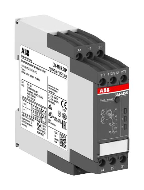 1SVR740712R1300 MOTOR PROTECT RELAY, DPDT, 24-240VAC/DC ABB