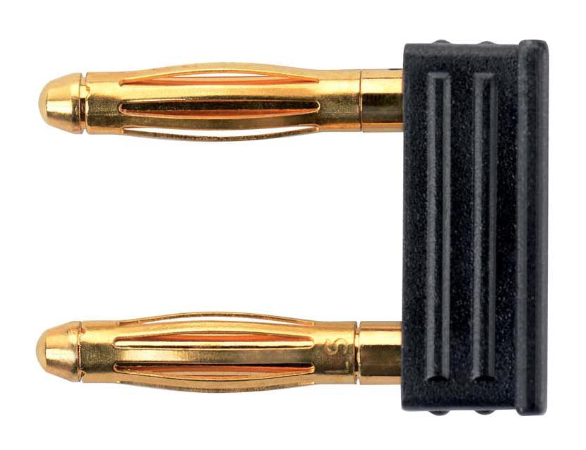 KURZ 7450 / 7.5-2 IG AU / SW CONN, BANANA, PLUG, 12A, BLK SCHUTZINGER