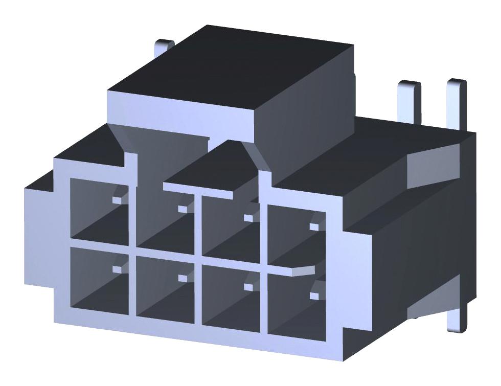 105429-1108 NANO-FIT HDR SMT VT DLR 8CKT TIN BLK MOLEX