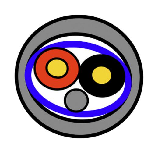 70030.01500 SHLD CABLE, 2COND, 0.22MM2, 500M BELDEN