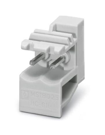 MSTBO 2,5/ 2-G1L KMGY TERMINAL BLOCK, HEADER, R/A, 2WAY, TH PHOENIX CONTACT