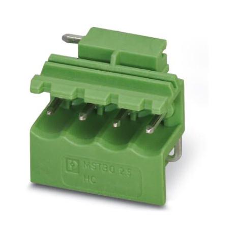 MSTBO 2,5/ 4-G1L TERMINAL BLOCK, HEADER, R/A, 4WAY, TH PHOENIX CONTACT