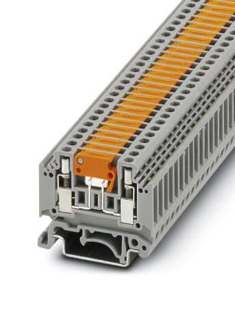 MTK-P/P MIT SPERRE DINRAIL TERMINAL BLOCK, 2WAY, 12AWG, GRY PHOENIX CONTACT