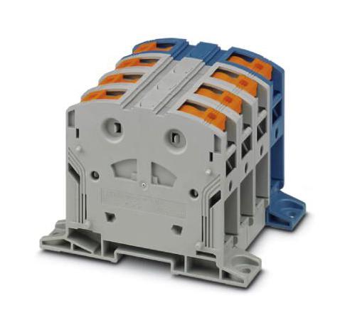 PTPOWER 95-3L/N-F DINRAIL TERMINAL BLOCK, 8WAY, 0000AWG PHOENIX CONTACT